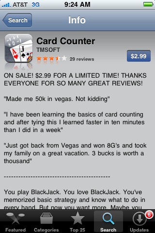 Iphone Card Counter