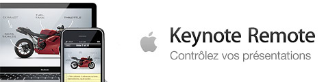 Controle de Keynote 2009 depuis l'iPhone avec Keynote Remote