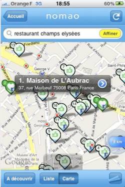 Nomao iPhone